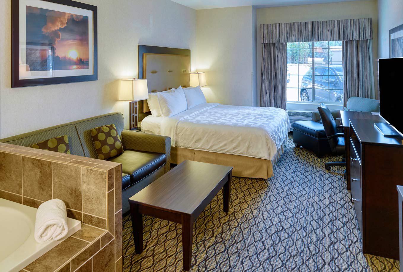 King Spa room at the Holiday Inn West Yellowstone