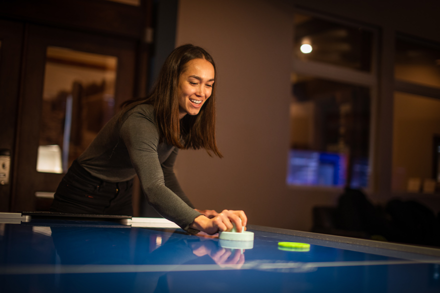 Air Hockey at the Holiday Inn West Yellowstone game room