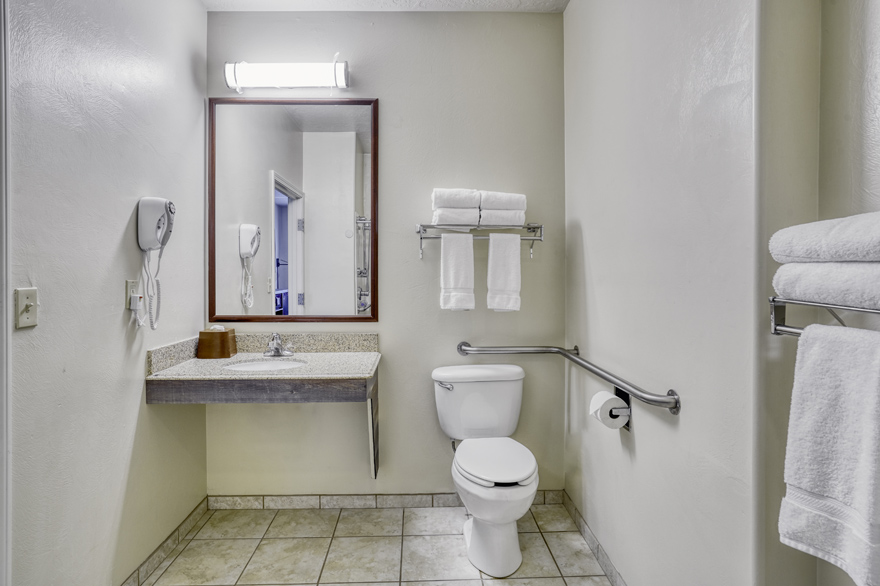 Yellowstone Park Hotel ADA Accessible Restroom with Roll-In Shower
