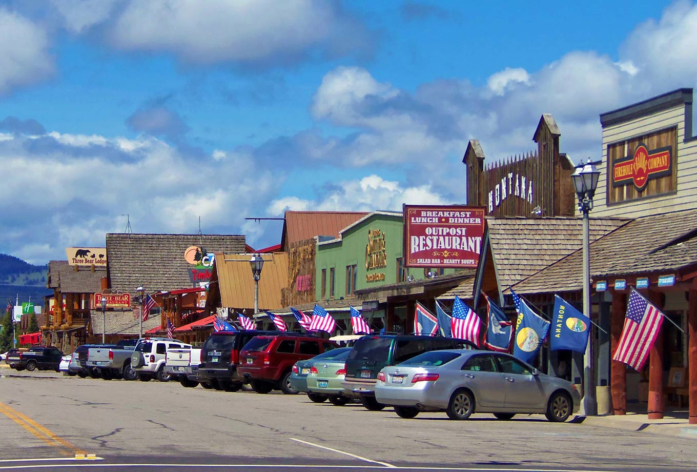 Exploring West Yellowstone in summer