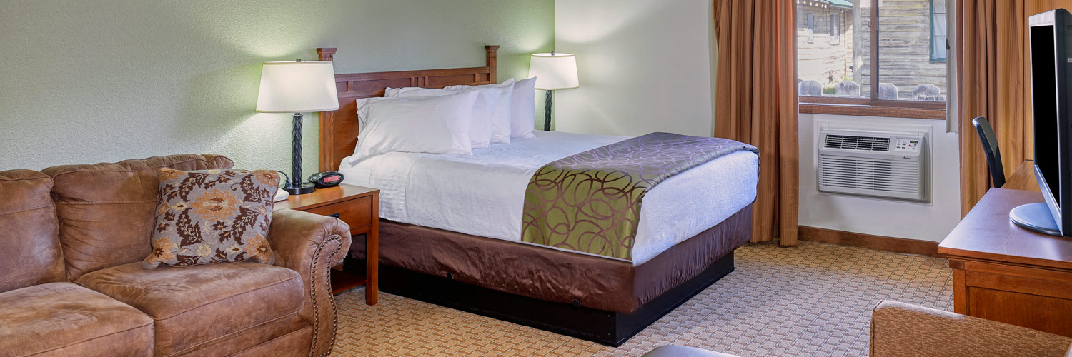 Guestroom interior at The Ridgeline Hotel at Yellowstone