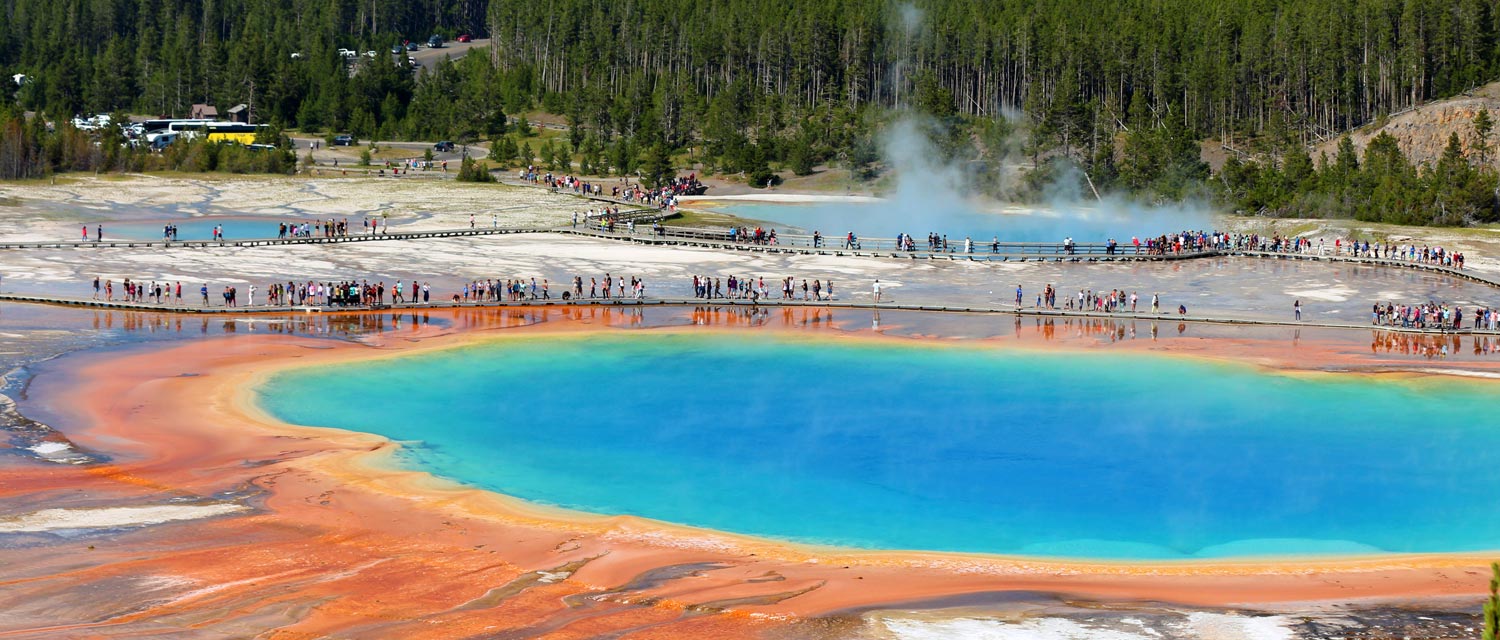 Grand Prismatic Spring in Yellowstone National Park