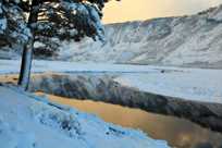 Yellowstone National Park Madison River during winter