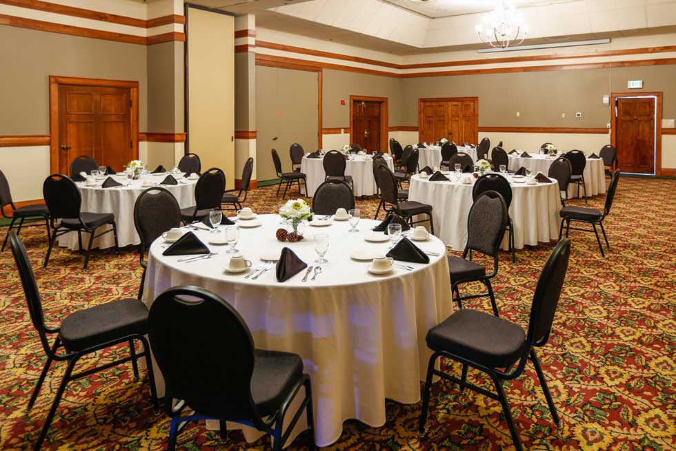 Banquet room inside the Holiday Inn West Yellowstone
