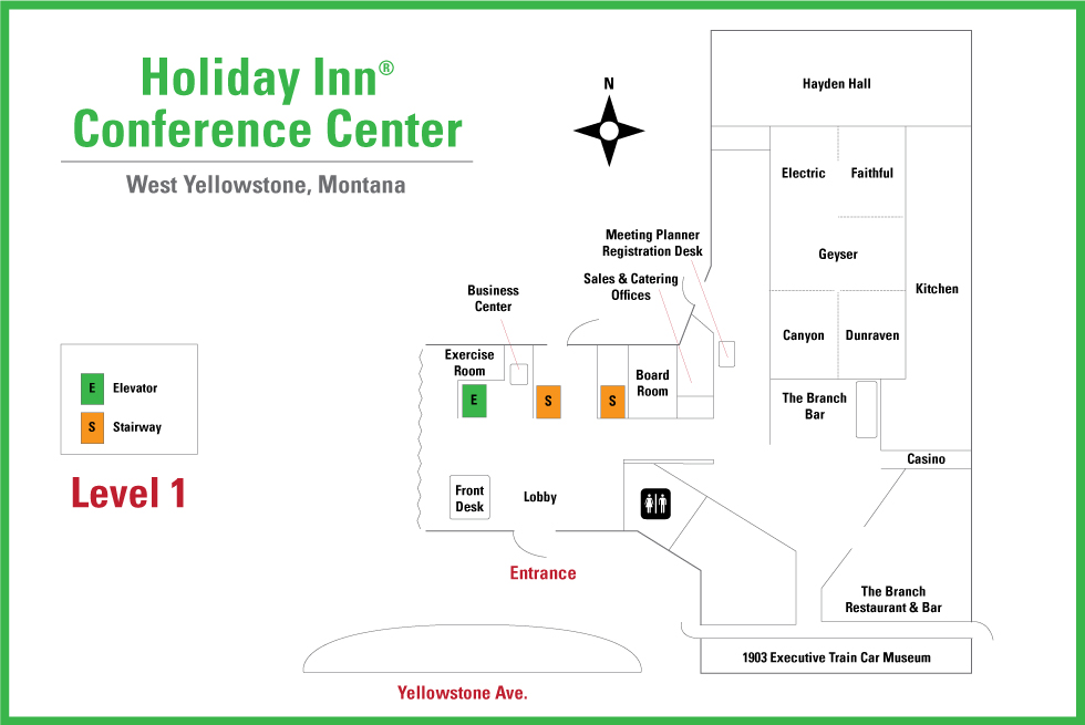 Holiday Inn West Yellowstone Conference Center Map