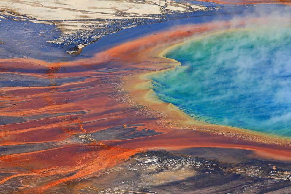 Grand Prismatic Spring in Yellowstone National Park