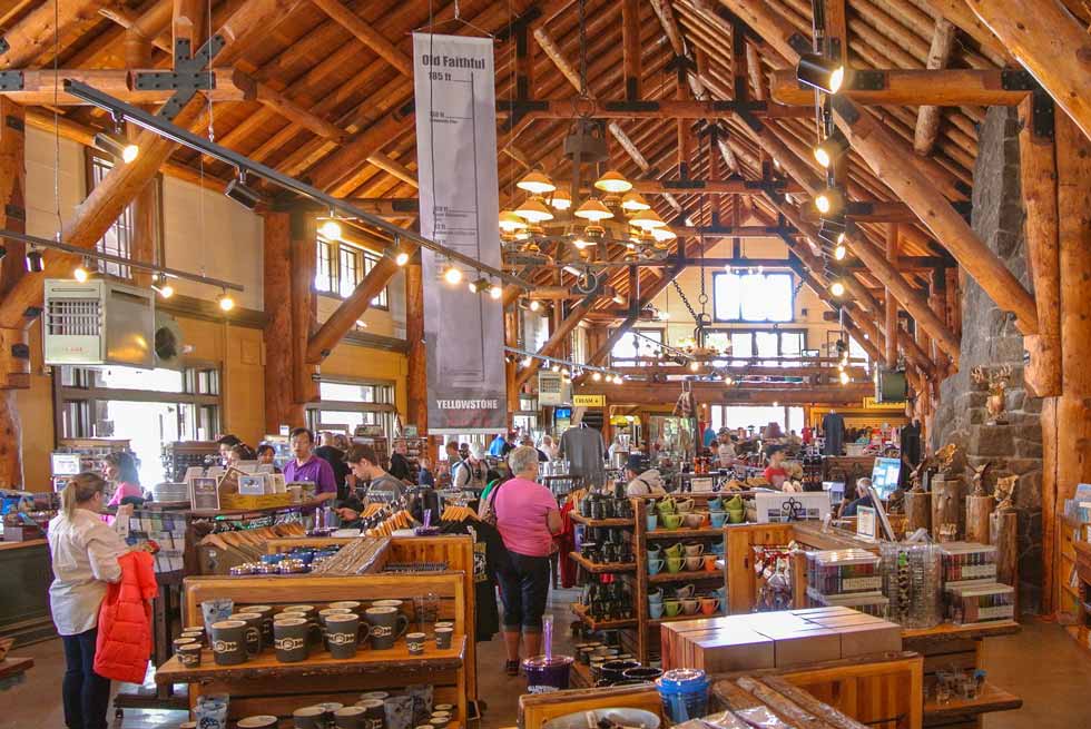 Inside of Old Faithful Store at Yellowstone National Park