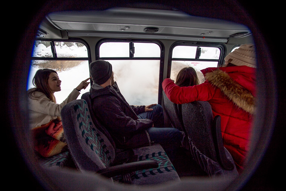 Our snowcoaches feature plenty of seating for any size party. Bring the whole family!