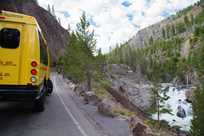 Firehole Falls is a popular stop along our Summer Bus Tour route.