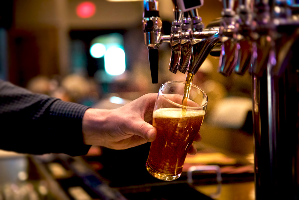 Beer Pour at West Yellowstone Branch Restaurant