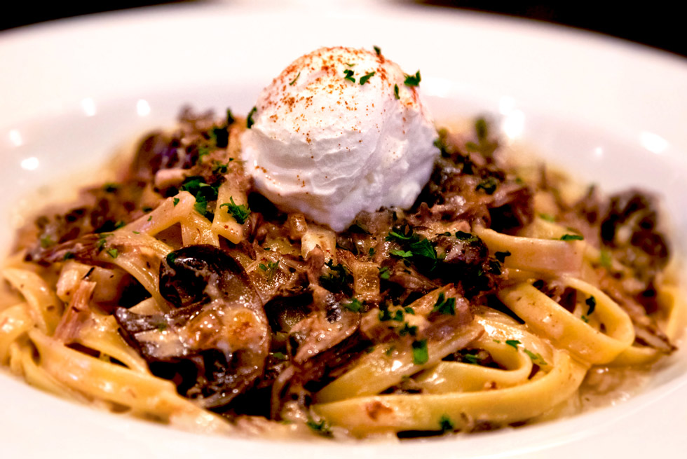 Bison Stroganoff at The Branch Restaurant and Bar
