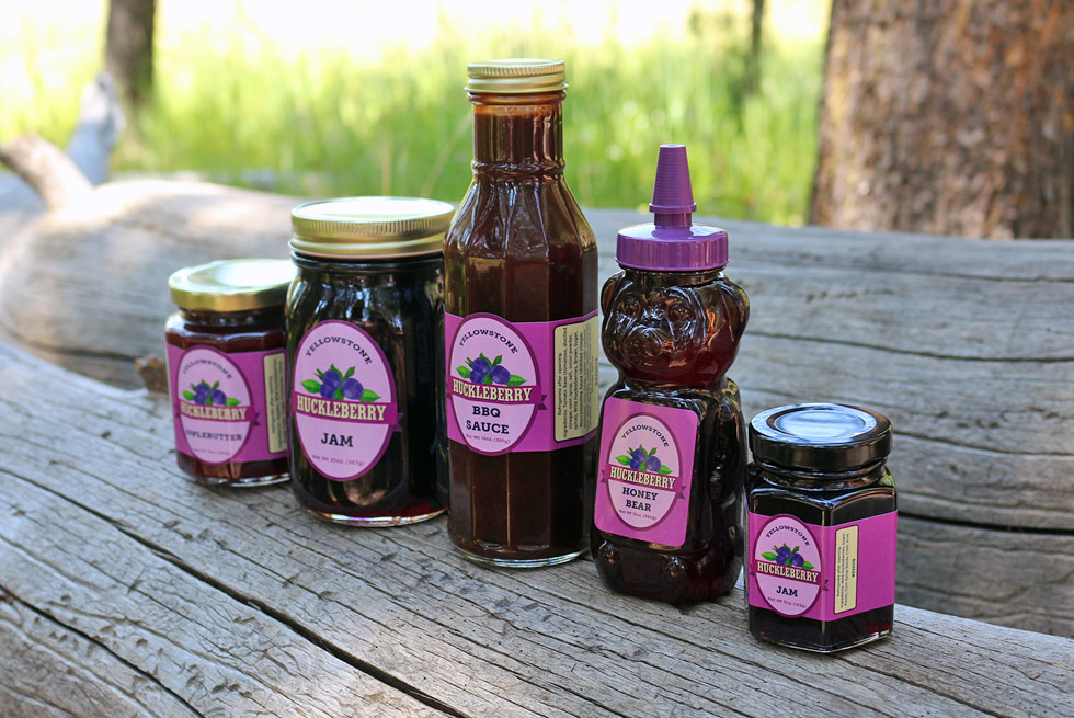 Huckleberry products at Yellowstone General Stores